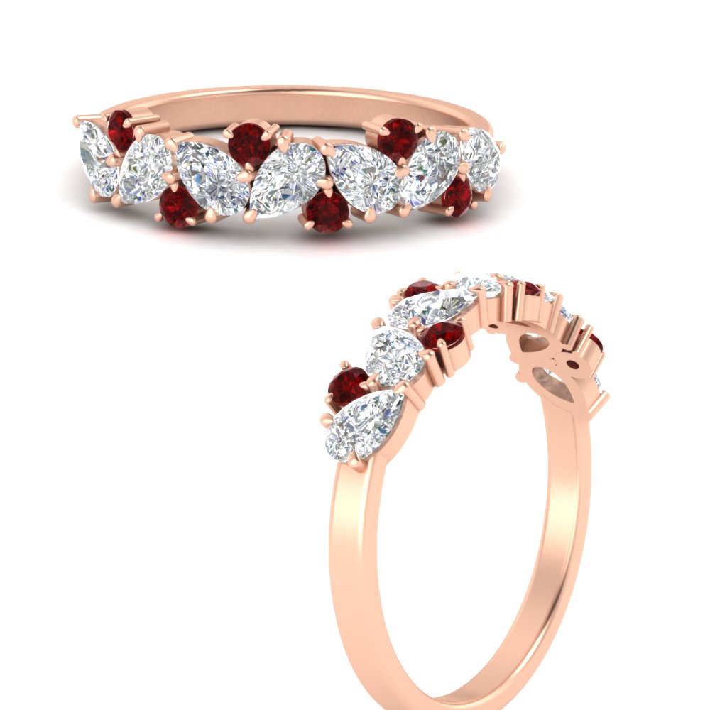 1-carat-pear-and-round-ruby-half-eternity-wedding-band-in-rose-gold-FD9174BGRUDRANGLE3-1.00CT-NL-RG