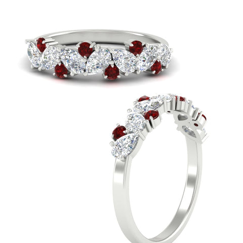 1-carat-pear-and-round-ruby-half-eternity-wedding-band-in-white-gold-FD9174BGRUDRANGLE3-1.00CT-NL-WG
