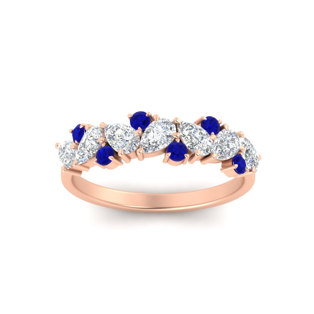 1-carat-pear-and-round-sapphire-half-eternity-wedding-band-in-rose-gold-FD9174BGSABLANGLE5-1.00CT-NL-RG