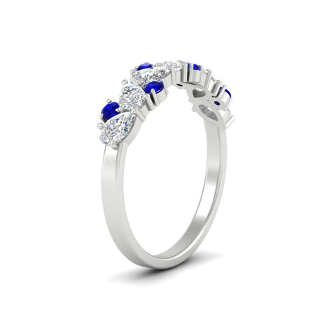 1-carat-pear-and-round-sapphire-half-eternity-wedding-band-in-white-gold-FD9174BGSABLANGLE2-1.00CT-NL-WG