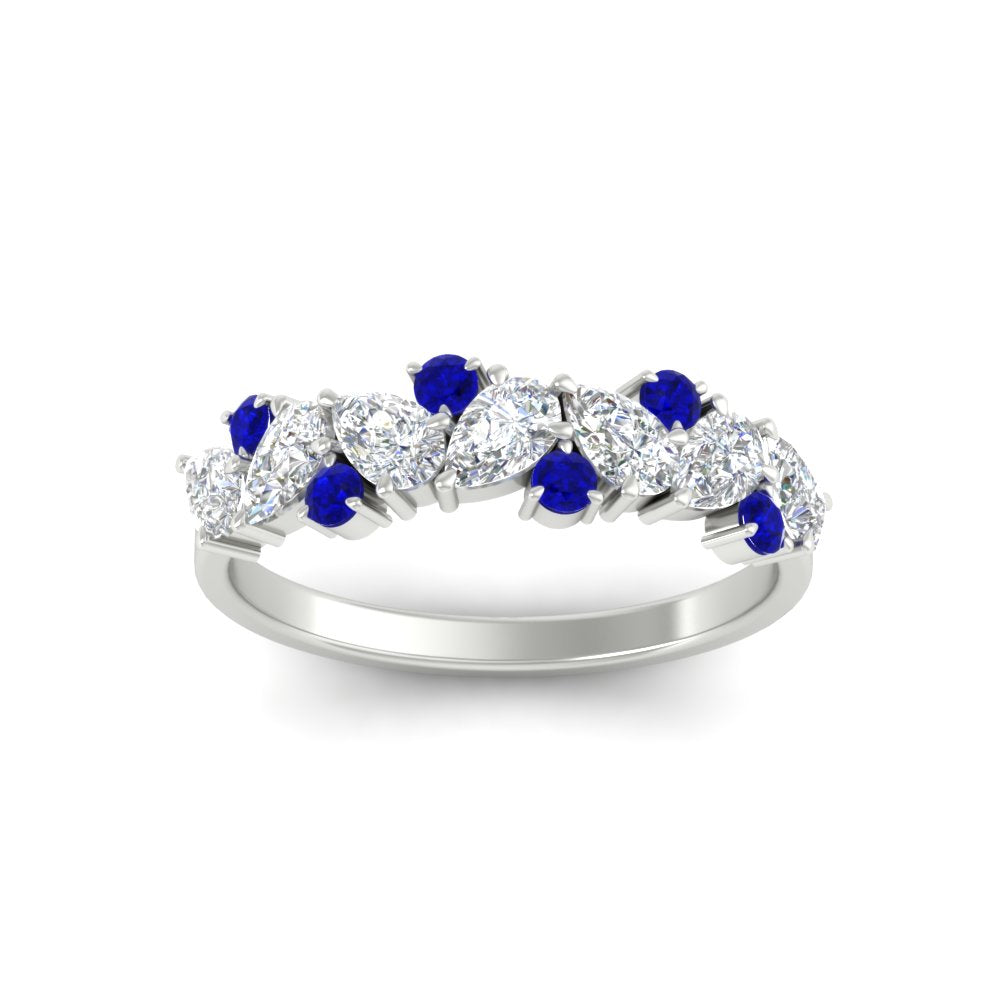 1-carat-pear-and-round-sapphire-half-eternity-wedding-band-in-white-gold-FD9174BGSABLANGLE5-1.00CT-NL-WG