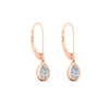 Load image into Gallery viewer, 1-carat-pear-cut-bezel-diamond-leverback-earrings-in-fdear11736peangle5-1.00ct-nl-rg.jpg?v=1778151256