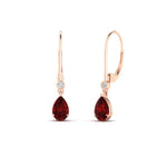 Load image into Gallery viewer, 1-carat-pear-drop-leverback-ruby-earrings-in-rose-gold-FDEAR11124GRUDR-0.83CT-NL-RG.jpg
