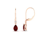 Load image into Gallery viewer, 1-carat-pear-drop-leverback-ruby-earrings-in-rose-gold-FDEAR11124GRUDR-0.83CT-NL-RG.jpg
