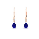 Load image into Gallery viewer, 1-carat-pear-drop-leverback-sapphire-earrings-in-rose-gold-FDEAR11124GSABL-0.83CT-NL-RG.jpg
