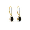 Load image into Gallery viewer, 1-carat-pear-shape-black-diamond-halo-lever-back-earrings-in-yellow-gold-FDEAR-11235PEGBLACKANGLE1-1.00CT-NL-YG.jpg