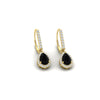 Load image into Gallery viewer, 1-carat-pear-shape-black-diamond-halo-lever-back-earrings-in-yellow-gold-FDEAR-11235PEGBLACKANGLE1-1.00CT-NL-YG.jpg