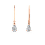 Load image into Gallery viewer, 1-carat-pear-shape-diamond-lever-back-drop-earrings-in-rose-gold-FDEAR11236PE-1.00CT-NL-RG.jpg
