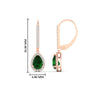 Load image into Gallery viewer, 1-carat-pear-shape-emerald-halo-diamond-lever-back-earrings-in-rose-gold-FDEAR-11235PEGEMGRANGLE1-1.00CT-NL-RG.jpg