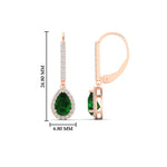 Load image into Gallery viewer, 1-carat-pear-shape-emerald-halo-diamond-lever-back-earrings-in-rose-gold-FDEAR-11235PEGEMGRANGLE1-1.00CT-NL-RG.jpg
