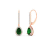 Load image into Gallery viewer, 1-carat-pear-shape-emerald-halo-diamond-lever-back-earrings-in-rose-gold-FDEAR-11235PEGEMGRANGLE1-1.00CT-NL-RG.jpg