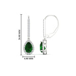 Load image into Gallery viewer, 1-carat-pear-shape-emerald-halo-diamond-lever-back-earrings-in-white-gold-FDEAR-11235PEGEMGRANGLE1-1.00CT-NL-WG.jpg
