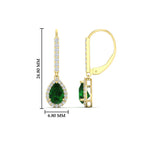 Load image into Gallery viewer, 1-carat-pear-shape-emerald-halo-diamond-lever-back-earrings-in-yellow-gold-FDEAR-11235PEGEMGRANGLE1-1.00CT-NL-YG.jpg
