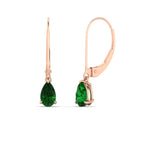 Load image into Gallery viewer, 1-carat-pear-shape-emerald-lever-back-drops-earrings-in-rose-gold-FDEAR11236PEGEMGR-1.00CT-NL-RG.jpg
