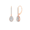 Load image into Gallery viewer, 1-carat-pear-shape-halo-diamond-lever-back-earrings-in-rose-gold-FDEAR-11235PEANGLE1-1.00CT-NL-RG.jpg