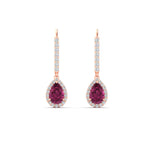 Load image into Gallery viewer, 1-carat-pear-shape-pink-sapphire-halo-diamond-lever-back-earrings-in-rose-gold-FDEAR-11235PEGSADRPIANGLE1-1.00CT-NL-RG.jpg
