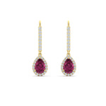 Load image into Gallery viewer, 1-carat-pear-shape-pink-sapphire-halo-diamond-lever-back-earrings-in-yellow-gold-FDEAR-11235PEGSADRPIANGLE1-1.00CT-NL-YG.jpg
