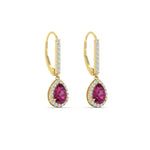 Load image into Gallery viewer, 1-carat-pear-shape-pink-sapphire-halo-diamond-lever-back-earrings-in-yellow-gold-FDEAR-11235PEGSADRPIANGLE1-1.00CT-NL-YG.jpg

