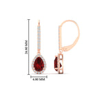 Load image into Gallery viewer, 1-carat-pear-shape-ruby-halo-diamond-lever-back-earrings-in-rose-gold-FDEAR-11235PEGRUDRANGLE1-1.00CT-NL-RG.jpg
