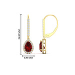 Load image into Gallery viewer, 1-carat-pear-shape-ruby-halo-diamond-lever-back-earrings-in-yellow-gold-FDEAR-11235PEGRUDRANGLE1-1.00CT-NL-YG.jpg
