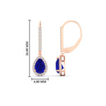 Load image into Gallery viewer, 1-carat-pear-shape-sapphire-halo-diamond-lever-back-earrings-in-rose-gold-FDEAR-11235PEGSABLANGLE1-1.00CT-NL-RG.jpg
