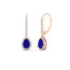 Load image into Gallery viewer, 1-carat-pear-shape-sapphire-halo-diamond-lever-back-earrings-in-rose-gold-FDEAR-11235PEGSABLANGLE1-1.00CT-NL-RG.jpg