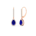 Load image into Gallery viewer, 1-carat-pear-shape-sapphire-halo-diamond-lever-back-earrings-in-rose-gold-FDEAR-11235PEGSABLANGLE1-1.00CT-NL-RG.jpg
