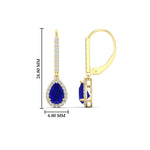 Load image into Gallery viewer, 1-carat-pear-shape-sapphire-halo-diamond-lever-back-earrings-in-yellow-gold-FDEAR-11235PEGSABLANGLE1-1.00CT-NL-YG.jpg
