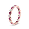 Load image into Gallery viewer, 1-carat-pink-sapphire-bezel-eternity-ring-in-rose-gold-FDEWB10558-0.05CTGSADRPIANGLE3-NL-RG
