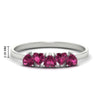 Load image into Gallery viewer, 1-carat-pink-sapphire-heart-shape-five-stone-wedding-ring-in-white-gold-FD9600HTBGSADRPI-1.00CT-NL-WG-HW
