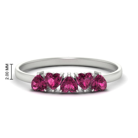 1-carat-pink-sapphire-heart-shape-five-stone-wedding-ring-in-white-gold-FD9600HTBGSADRPI-1.00CT-NL-WG-HW
