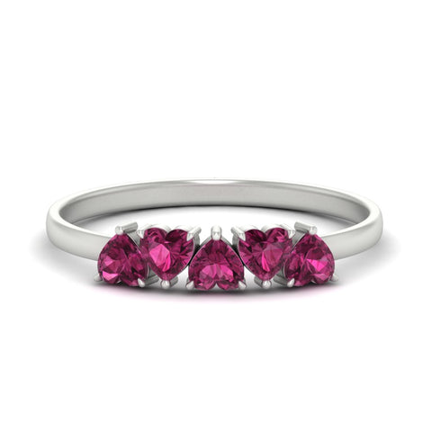 1-carat-pink-sapphire-heart-shape-five-stone-wedding-ring-in-white-gold-FD9600HTBGSADRPI-1.00CT-NL-WG