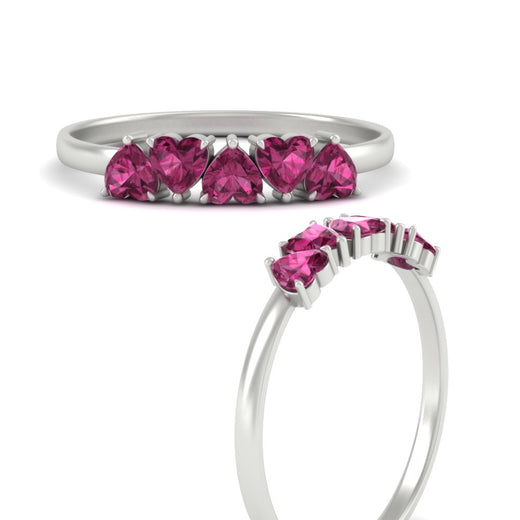 1-carat-pink-sapphire-heart-shape-five-stone-wedding-ring-in-white-gold-FD9600HTBGSADRPIANGLE3-1.00CT-NL-WG