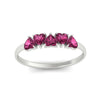 Load image into Gallery viewer, 1-carat-pink-sapphire-heart-shape-five-stone-wedding-ring-in-white-gold-FD9600HTBGSADRPIANGLE5-1.00CT-NL-WG