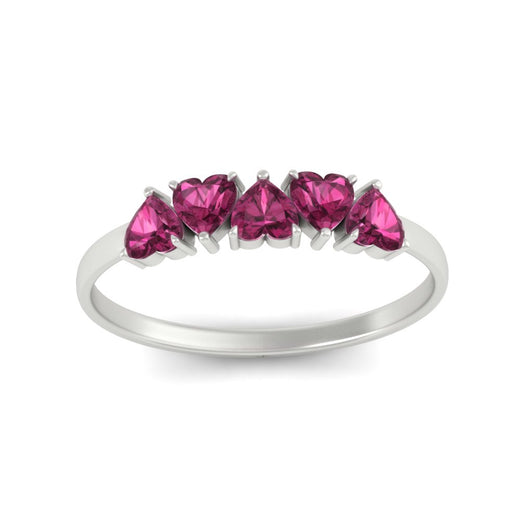 1-carat-pink-sapphire-heart-shape-five-stone-wedding-ring-in-white-gold-FD9600HTBGSADRPIANGLE5-1.00CT-NL-WG