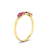 Load image into Gallery viewer, 1-carat-pink-sapphire-heart-shape-five-stone-wedding-ring-in-yellow-gold-FD9600HTBGSADRPIANGLE2-1.00CT-NL-YG