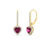 Load image into Gallery viewer, 1-carat-pink-sapphire-heart-shape-lever-back-diamond-earring-in-yellow-gold-FDEAR-11235HTGSADRPI-1.00CT-NL-YG.jpg