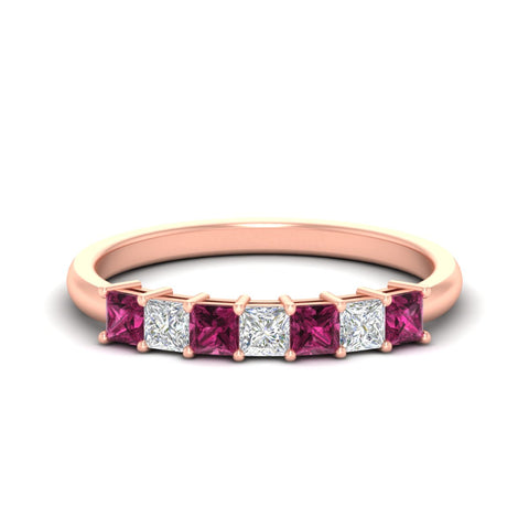 1-carat-princess-cut-7-stone-pink-sapphire-wedding-band-in-rose-gold-fdwb8008prgsadrpisleep-1.00ct-nl-rg.jpg