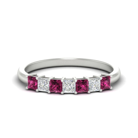 1-carat-princess-cut-7-stone-pink-sapphire-wedding-band-in-white-gold-fdwb8008prgsadrpisleep-1.00ct-nl-wg.jpg
