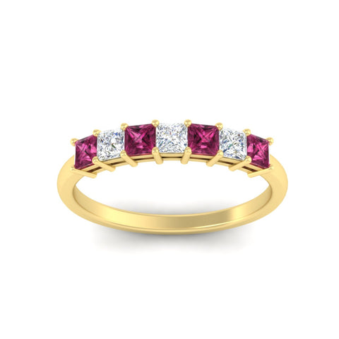 1-carat-princess-cut-7-stone-pink-sapphire-wedding-band-in-yellow-gold-fdwb8008prgsadrpiangle5-1.00ct-nl-yg.jpg