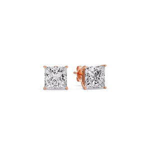 Princess Cut Diamond Mens Stud Earring