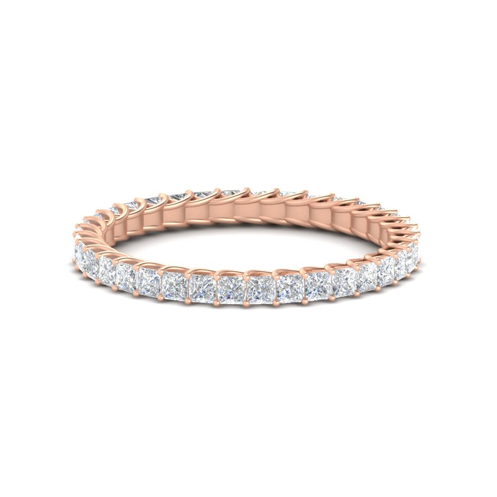 Princess Cut Full Eternity Band