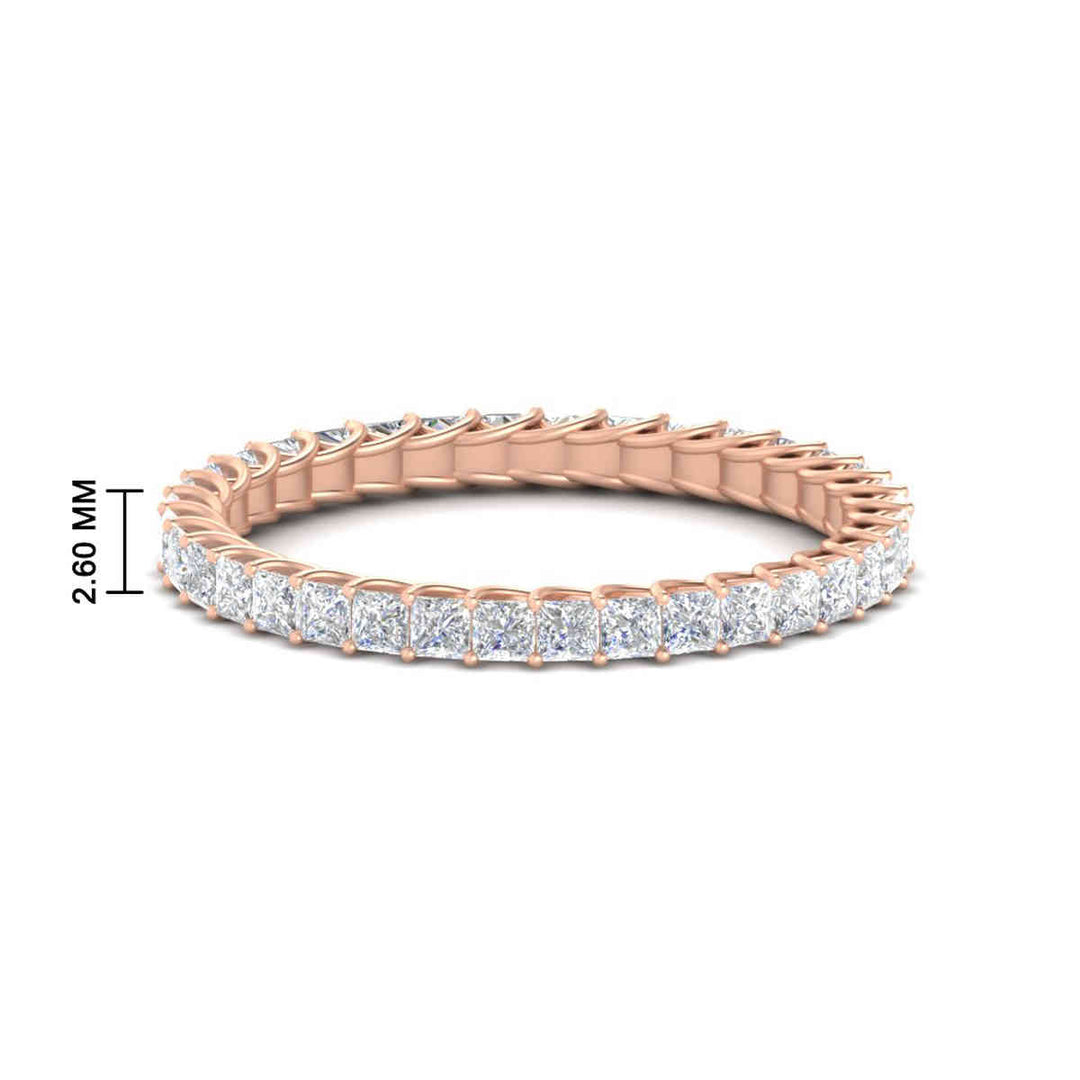 Princess Cut Full Eternity Band