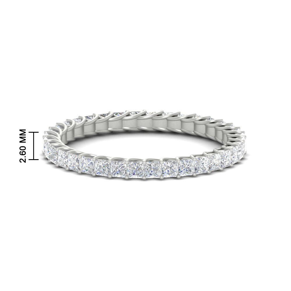 Princess Cut Full Eternity Band
