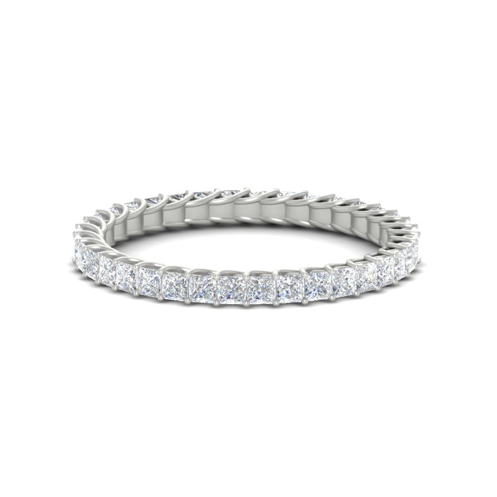 Princess Cut Full Eternity Band