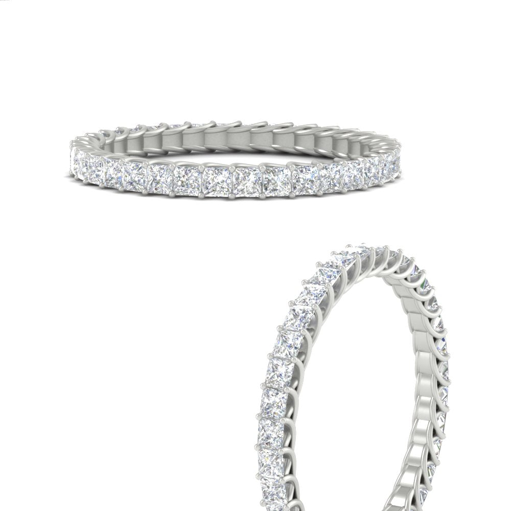 Princess Cut Full Eternity Band