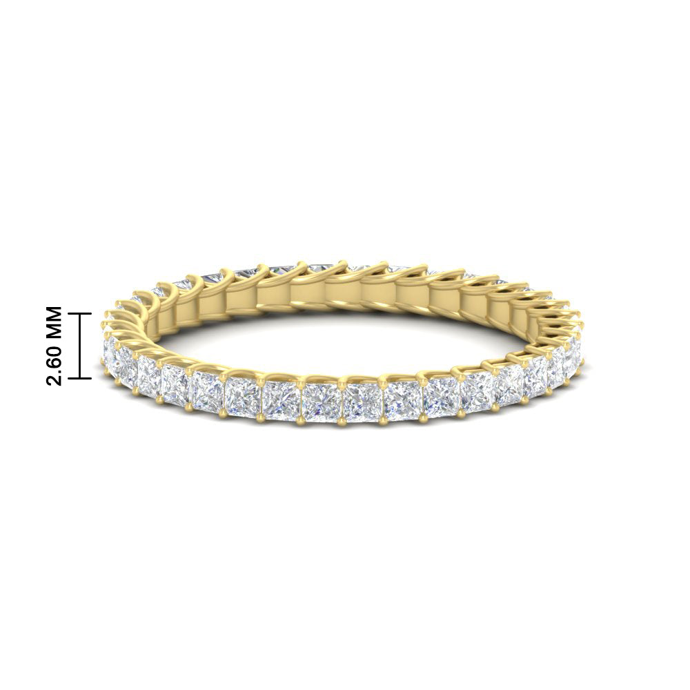 Princess Cut Full Eternity Band