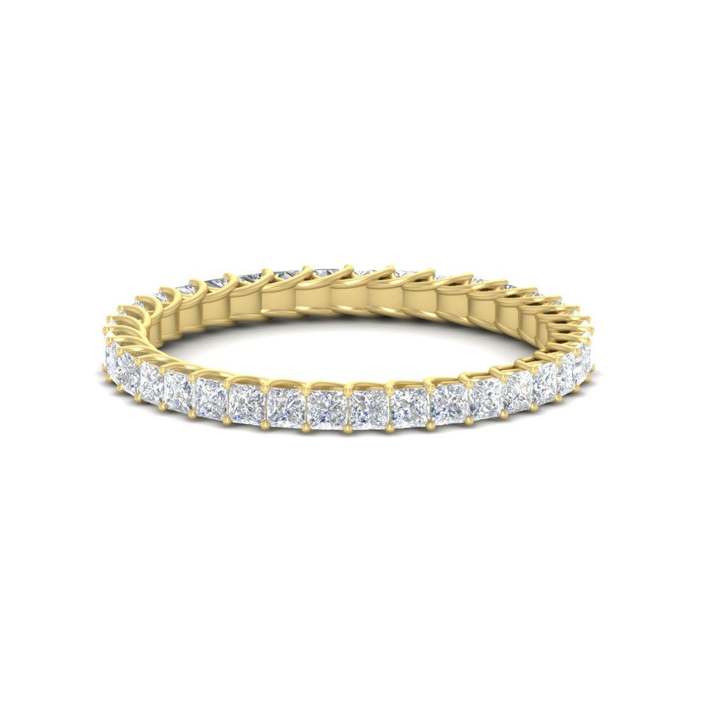Princess Cut Full Eternity Band
