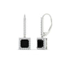 Load image into Gallery viewer, 1-carat-princess-cut-diamond-halo-dangle-earrings-with-black-diamond-in-white-gold-FDEAR-11235PRGBLACK-1.00CT-NL-WG.jpg