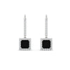 Load image into Gallery viewer, 1-carat-princess-cut-diamond-halo-dangle-earrings-with-black-diamond-in-white-gold-FDEAR-11235PRGBLACK-1.00CT-NL-WG.jpg